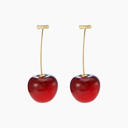 Boucles d'oreilles légères en forme de cerise