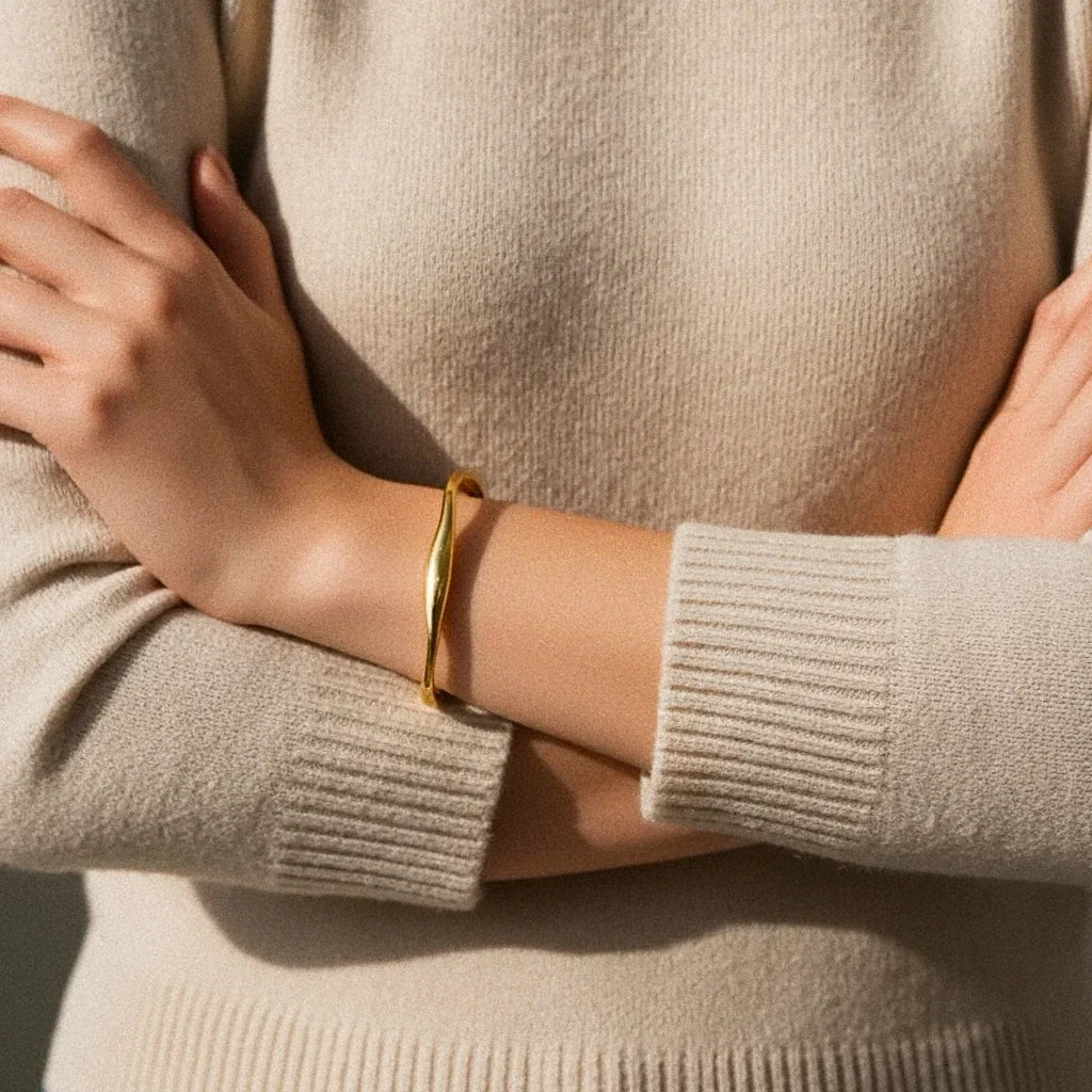 Tiffany – Bracelet Jonc Lock en Or Jaune