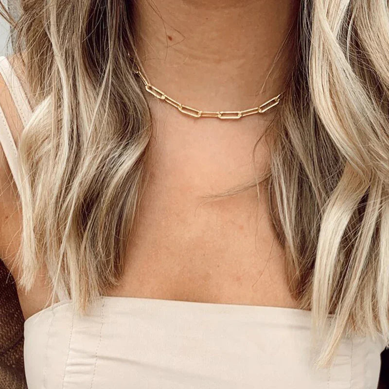 Emika – Collier Ambre et Chaîne en Or