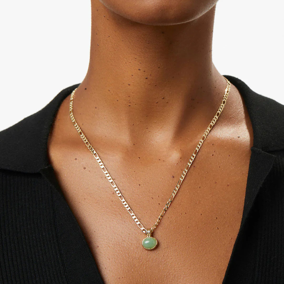 Malaya – Collier à Pendentif Ovale
