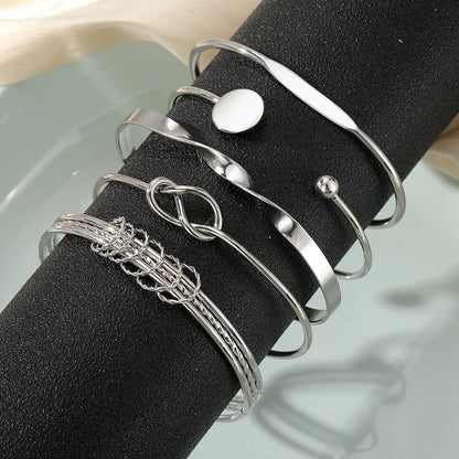 Neda – Ensemble de 5 Bracelets Joncs Torsadés