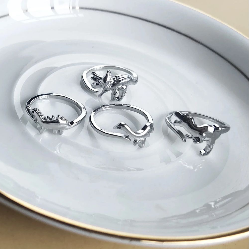 Bague Dinosaure Ajustable avec Design Ouvert