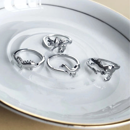 Bague Dinosaure Ajustable avec Design Ouvert