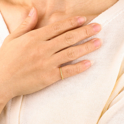 Manon – Bague Empilable Tressée