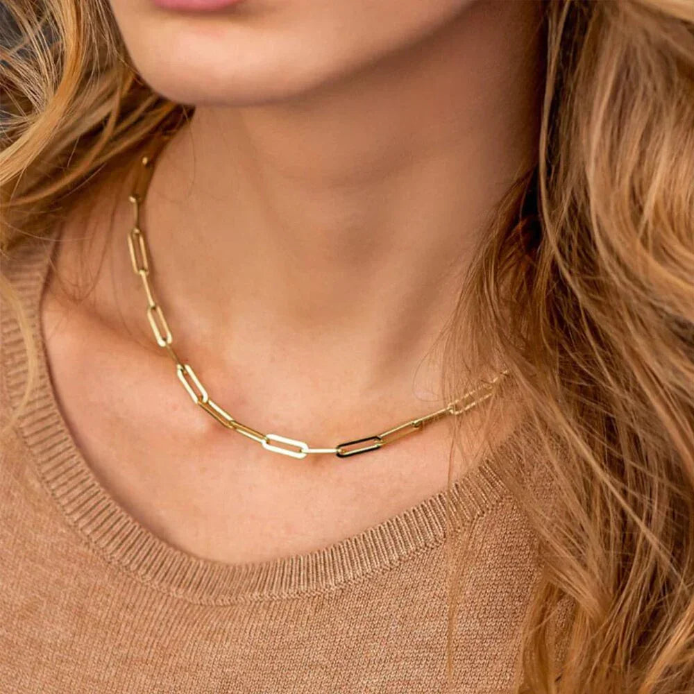Emika – Collier Ambre et Chaîne en Or
