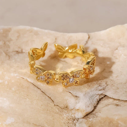 Aihime – Bague Papillon Or Intemporelle