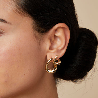 Lucy – Créoles Rétro Glossy