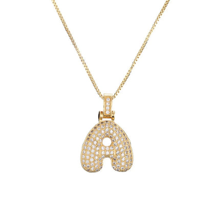 Zie – Collier Initiale Bulles Pavées