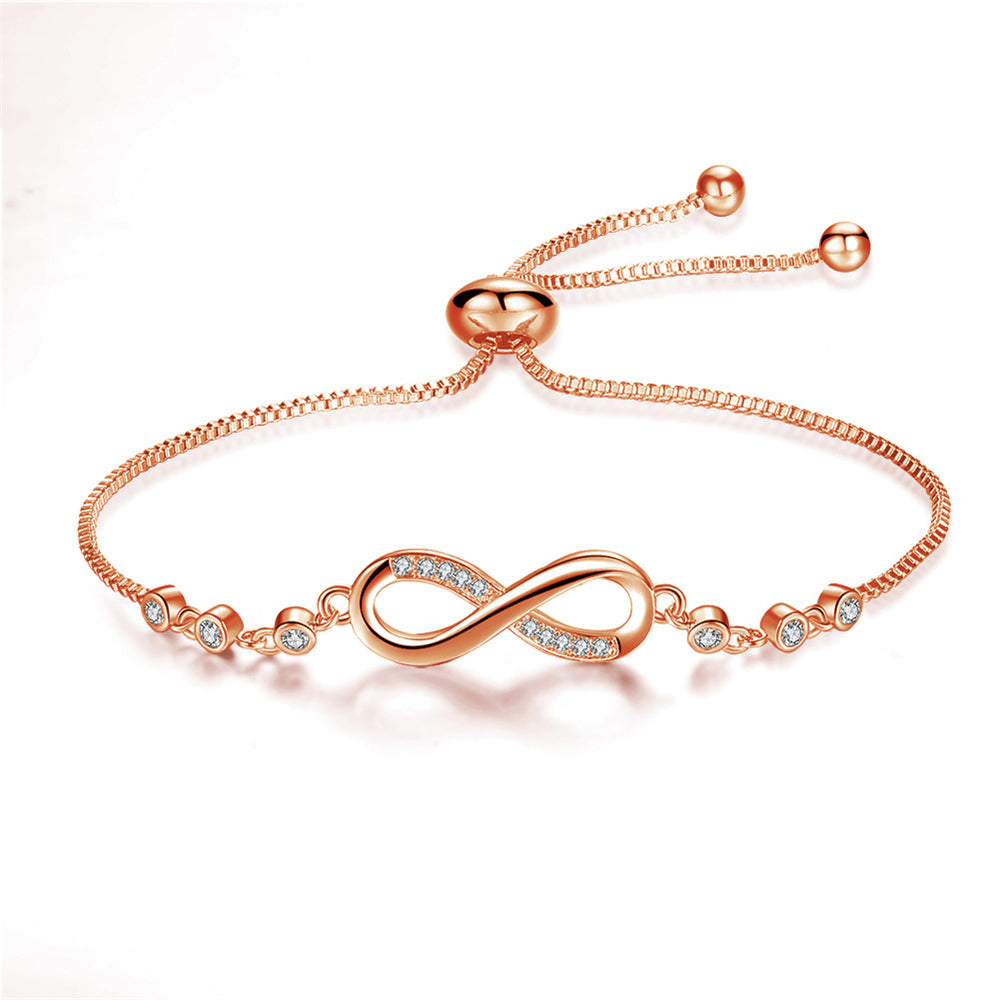 Inaya – Bracelet Ajustable Infini en Argent