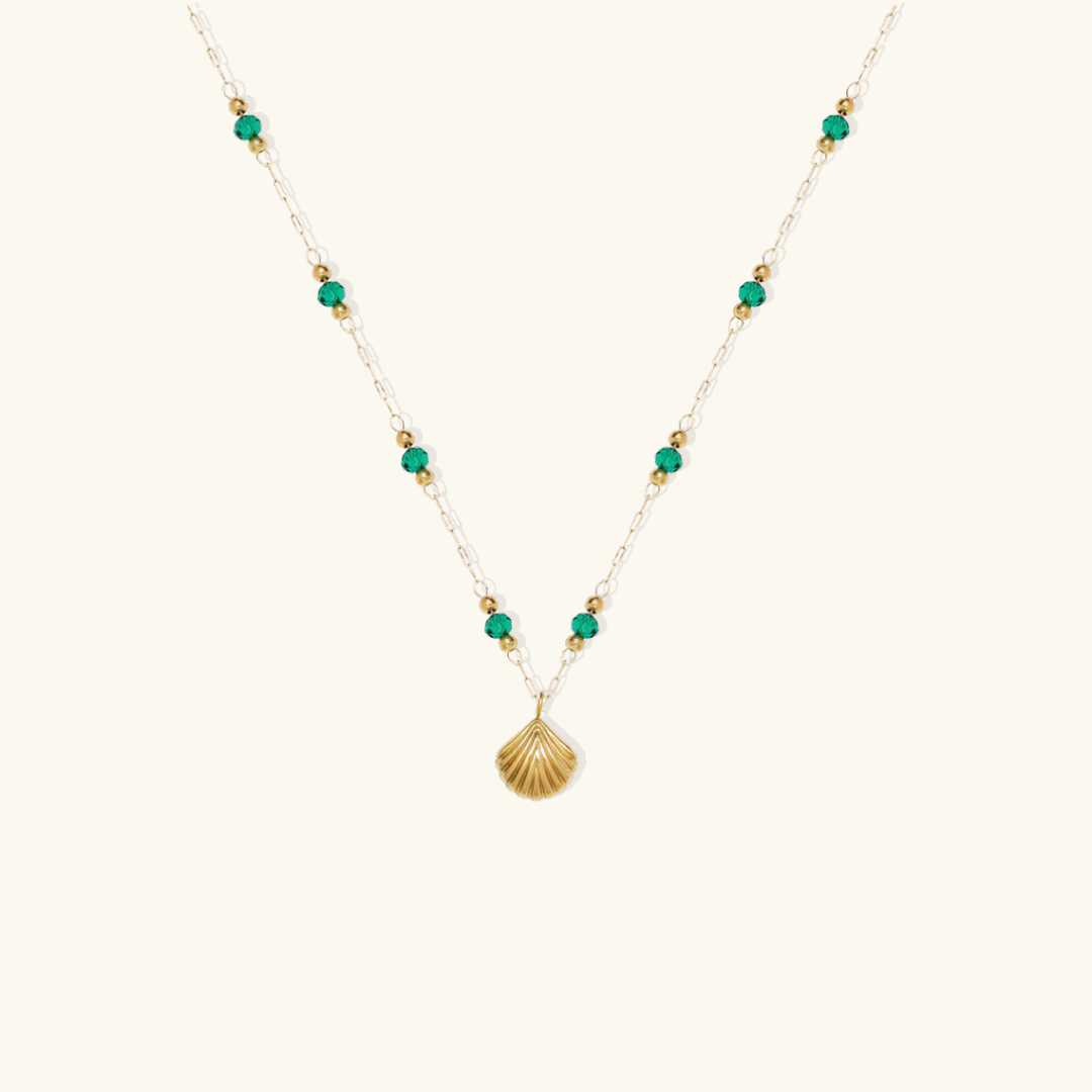 Nea – Collier Coquillage Doré