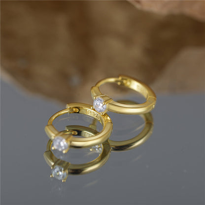 Aurielle – Boucles d'Oreilles Solitaire Élégantes