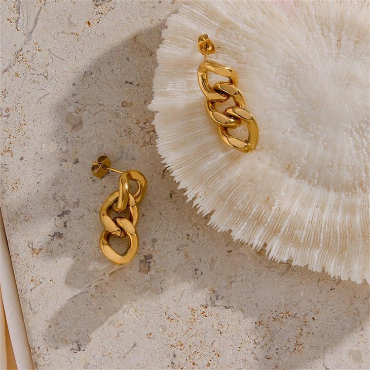 Yani – Boucles d’Oreilles Chaînes Maillons