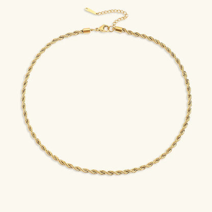 Bianca – Collier Chaîne Rope en Or