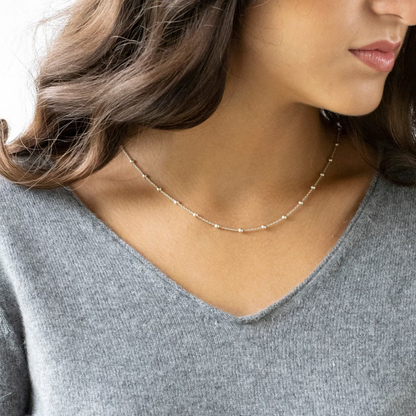 Collier Choker Satellite - Chaîne de luxe dorée