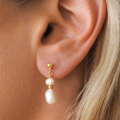 Xersi – Boucles d'Oreilles Perles Baroques d'Eau Douce