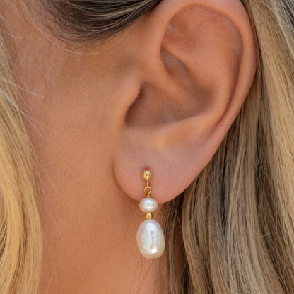Xersi – Boucles d'Oreilles Perles Baroques d'Eau Douce