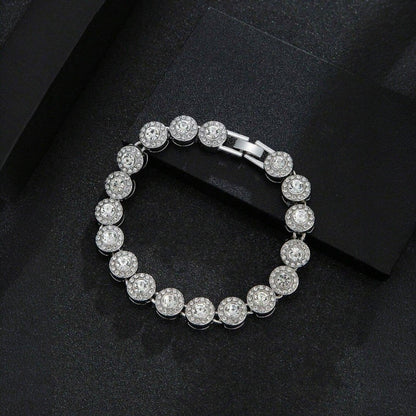 Elora – Bracelet Cercle Brillant en Strass