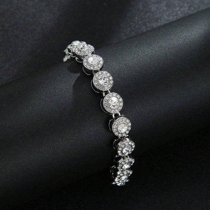Elora – Bracelet Cercle Brillant en Strass