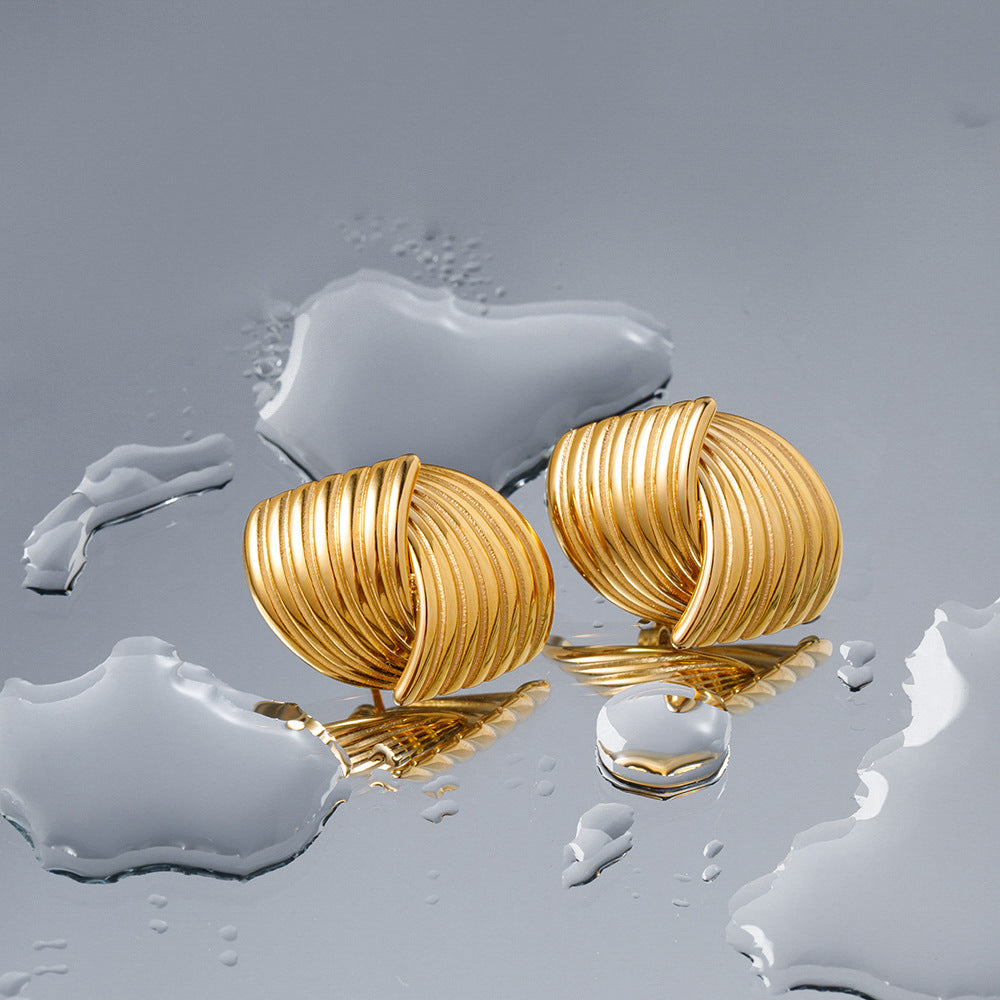 Ariane – Boucles d’Oreilles Tressées en Argent