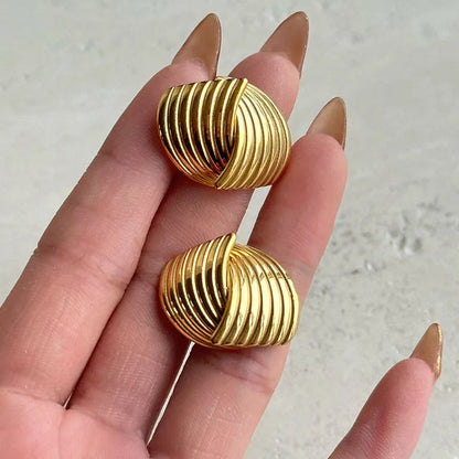 Ariane – Boucles d’Oreilles Tressées en Argent