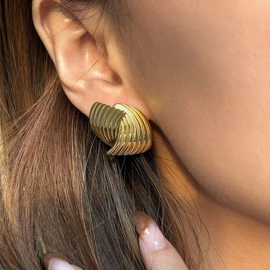 Ariane – Boucles d’Oreilles Tressées en Argent