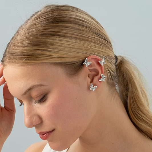 Freya – Boucles d’Oreilles Papillon Élégantes