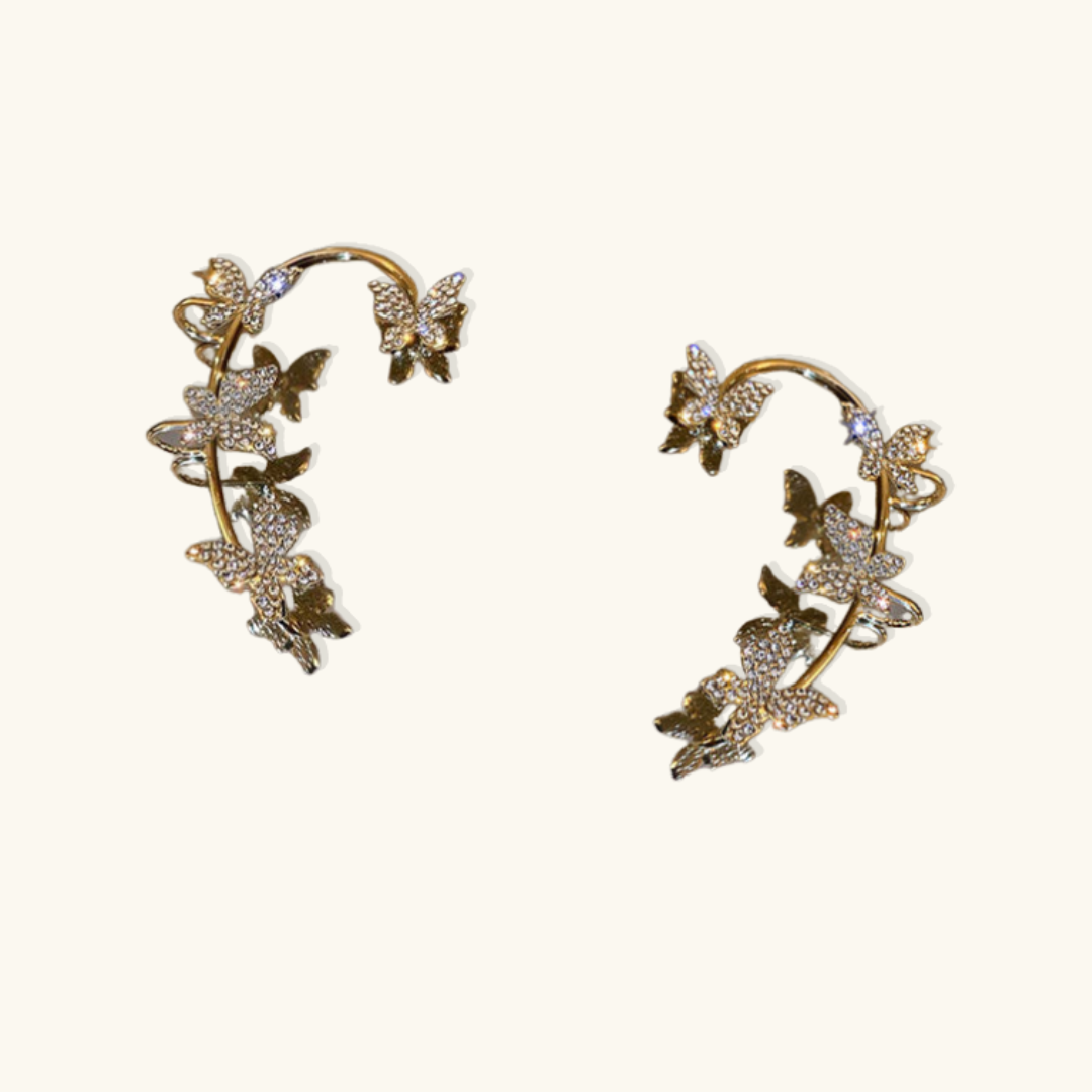 Freya – Boucles d’Oreilles Papillon Élégantes