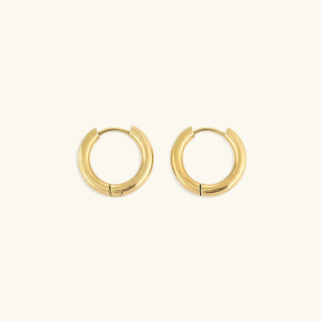 Auriane – Boucles Créoles Rondes Élégantes