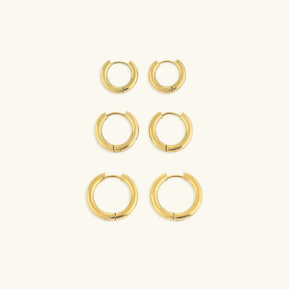 Auriane – Boucles Créoles Rondes Élégantes