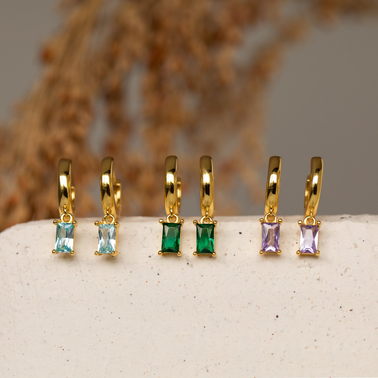 Elise – Boucles d'Oreilles Vintage en Acier Inoxydable