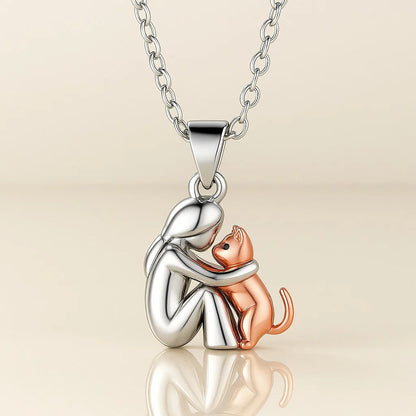 Mignon – Collier Pendentif Chat Enlacé