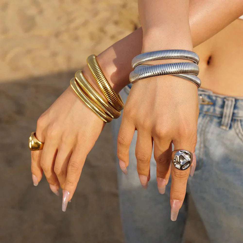 Naia – Bracelet Serpent Extensible