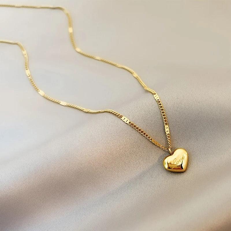 Gabbi – Pendentif Cœur Vintage Simple