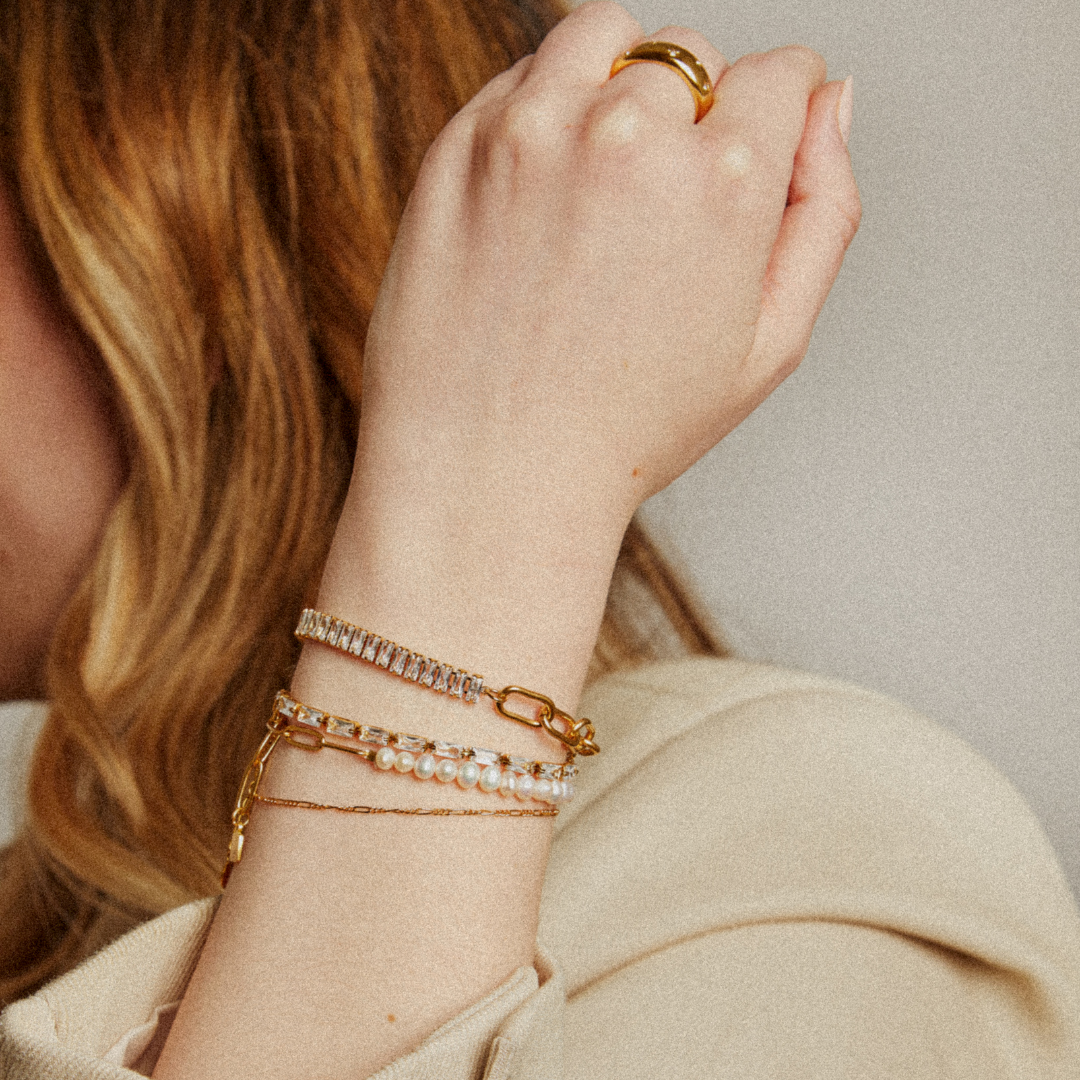 Alicia – Bracelet Chaîne à Maillons Doré