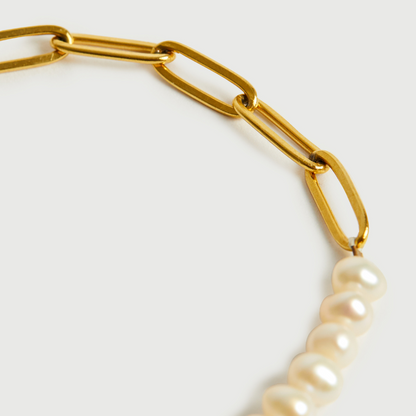 Alicia – Bracelet Chaîne à Maillons Doré