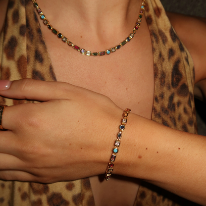 Nozomi – Bracelet Coloré en Cristaux