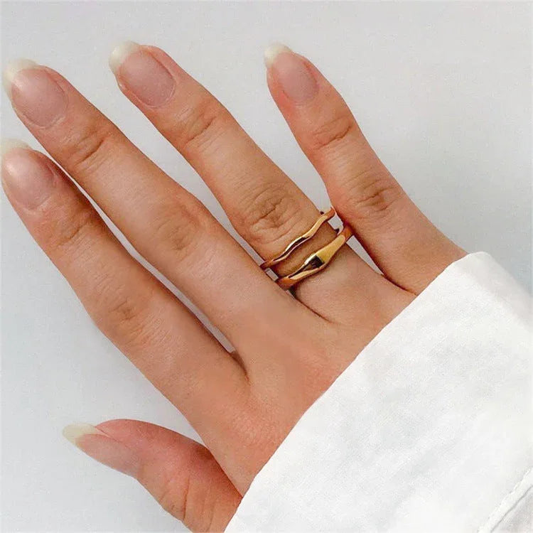 Dianne – Bague Dorée Superposable Chic