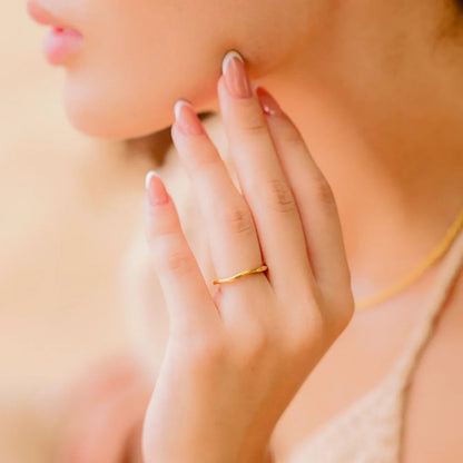Dianne – Bague Dorée Superposable Chic