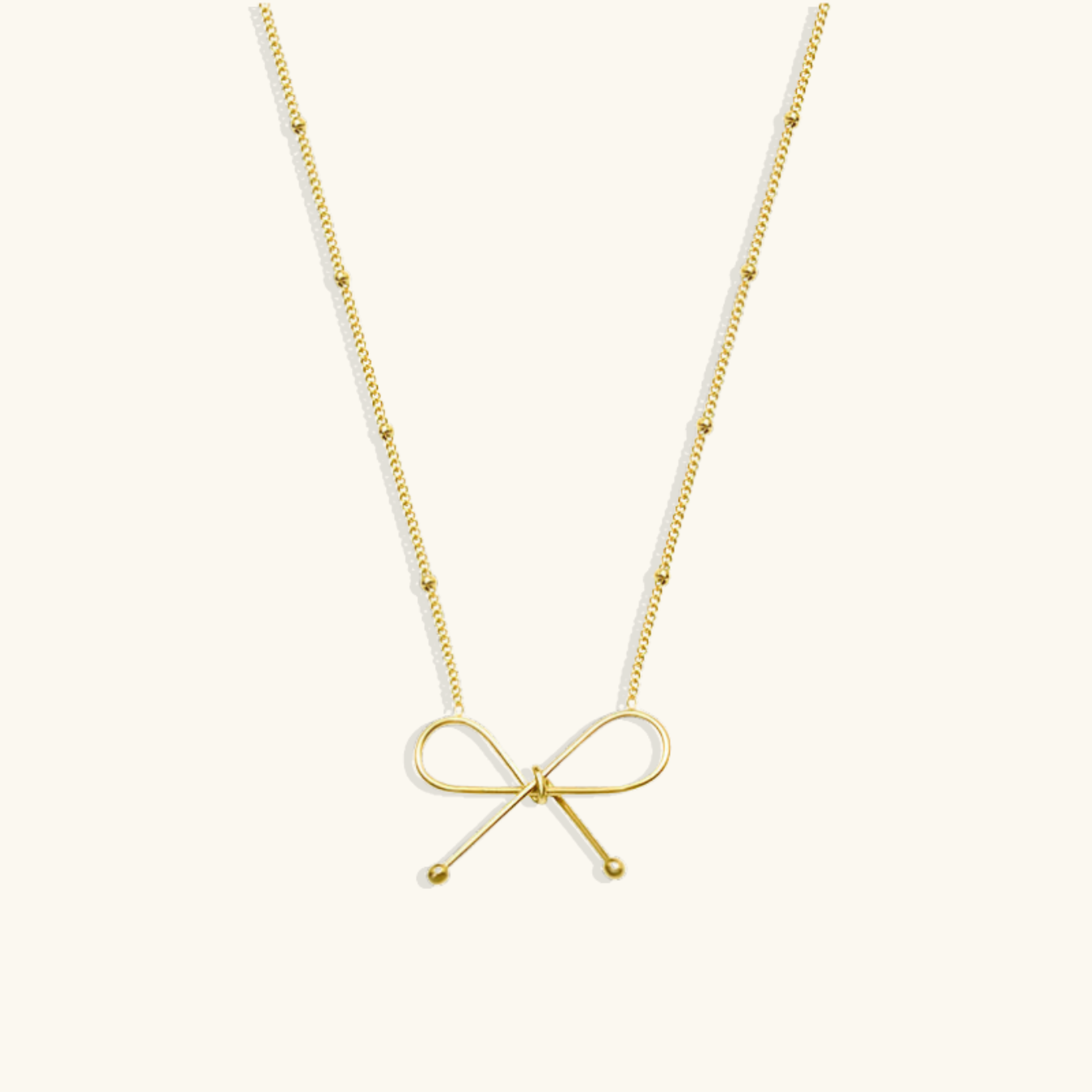 Fendi – Collier Nœud Fin et Délicat