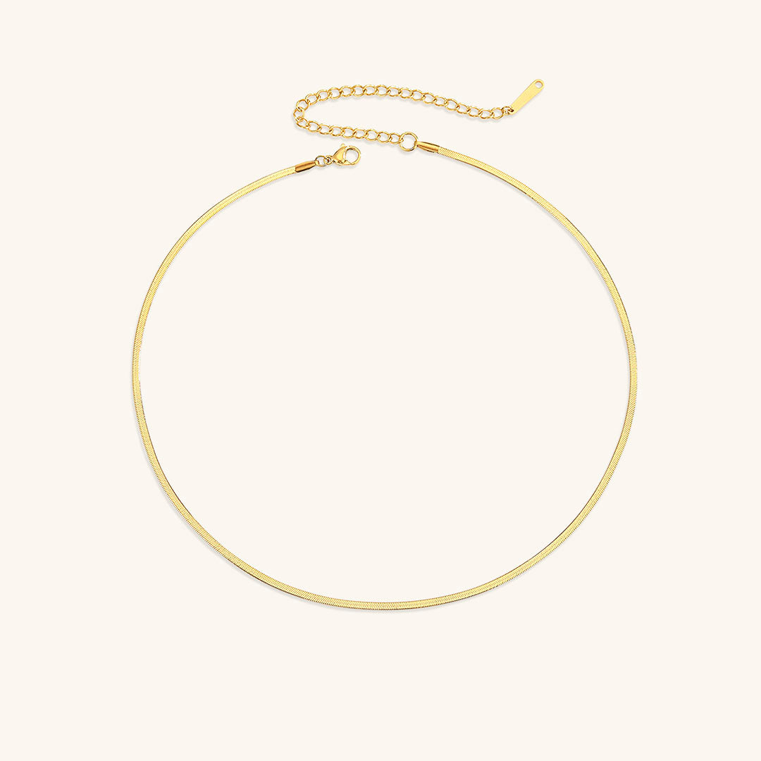 Elizabeth – Collier Chaîne Serpent Doré