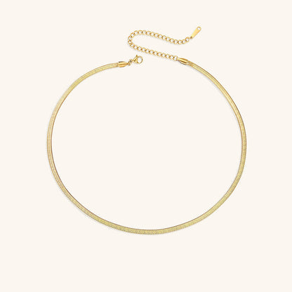 Elizabeth – Collier Chaîne Serpent Doré