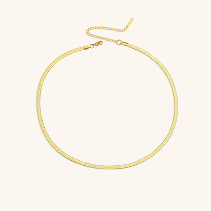 Elizabeth – Collier Chaîne Serpent Doré