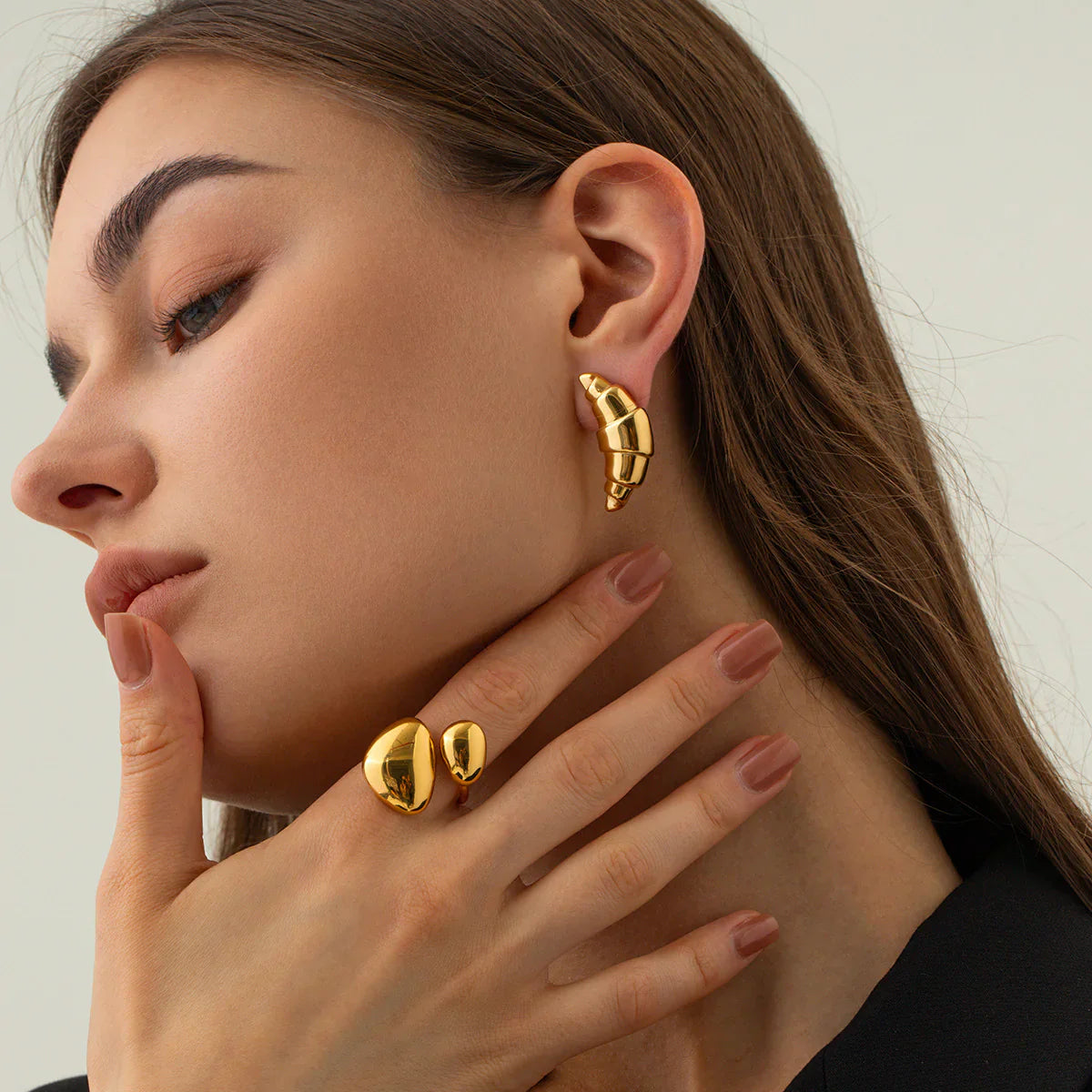 Emberly – Boucles d’Oreilles Dorées