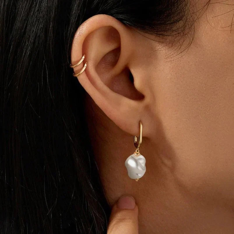 Denise – Boucles d’Oreilles en Perles d’Eau Douce Naturelles