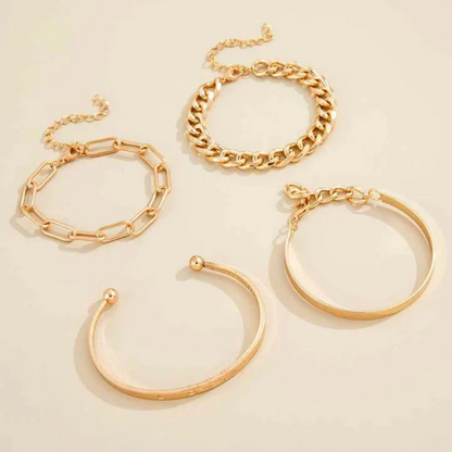 Elan – Ensemble de Bracelets Mercer Dorés
