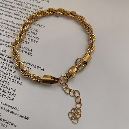 Mila – Bracelet torsadé en acier inoxydable