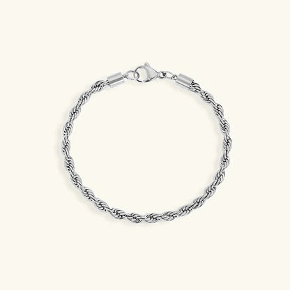Gigi – Bracelet Maille Corde Dorée Chic