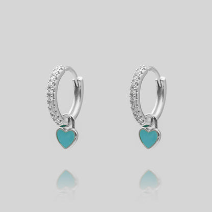 Gabby – Boucles d’Oreilles Huggies en Forme de Cœur