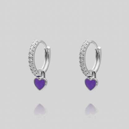Gabby – Boucles d’Oreilles Huggies en Forme de Cœur