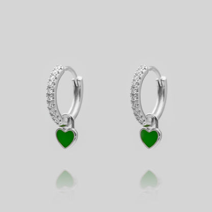 Gabby – Boucles d’Oreilles Huggies en Forme de Cœur
